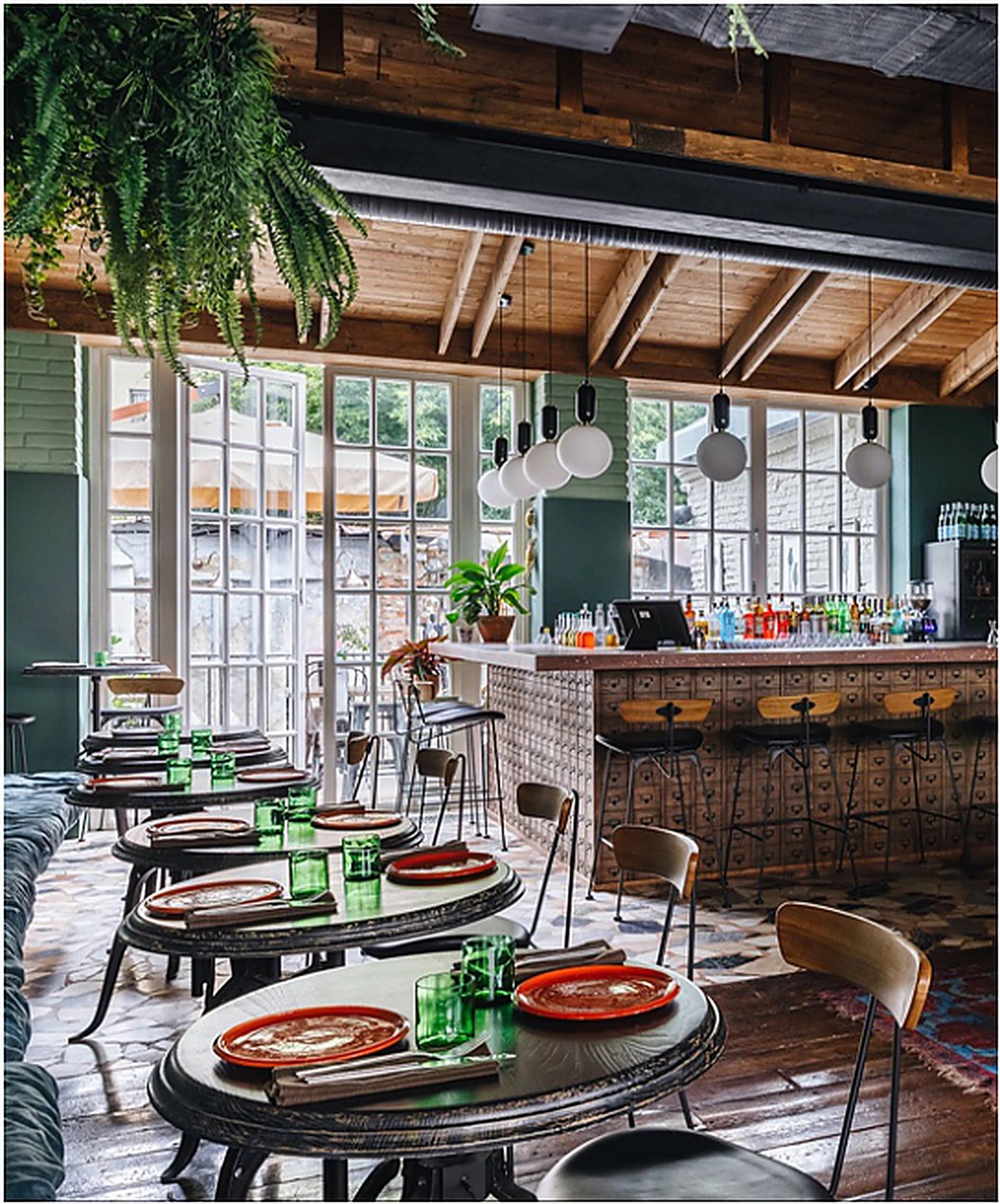 Atmospheric interior photography for restaurant branding